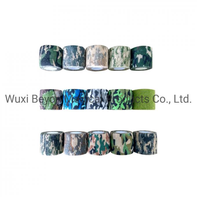 Camouflage Bandage Cohesive Wrap for Outdoor Activities Soldier Disguise