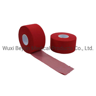 Colored Red Athletic Tape Cotton Adhesive Trainers Athlete Athletic Sports Tape
