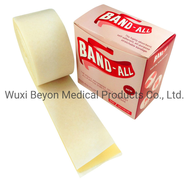 Absorb Blood Foam Plaster Cohesive Flexbile Self-Adhesive Hypoallergenic Plaster