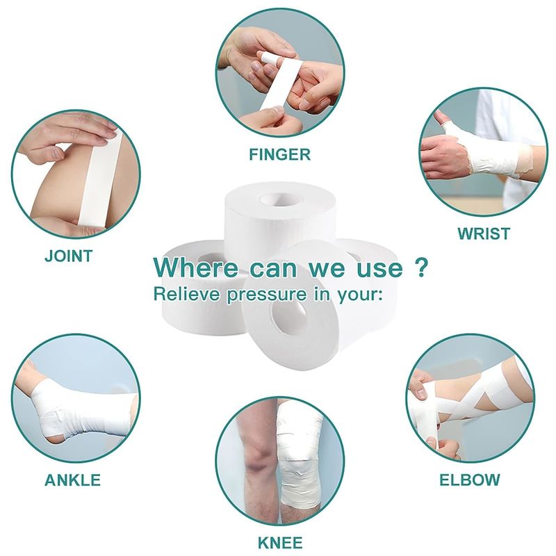 Trainers Taping Ce Cotton Sports Tape Strapping Hand Tear Athletic Sports Tape